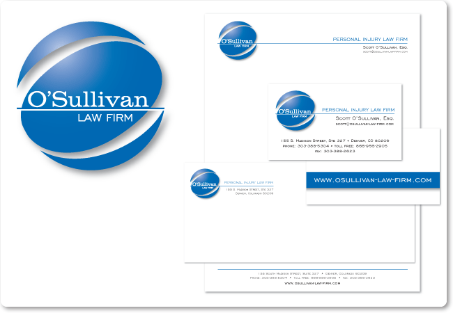 Logo and Identity Samples for O'Sullivan Law Firm